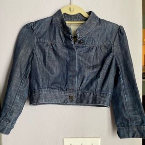 XS Joe's Jeans Denim Crop Jacket